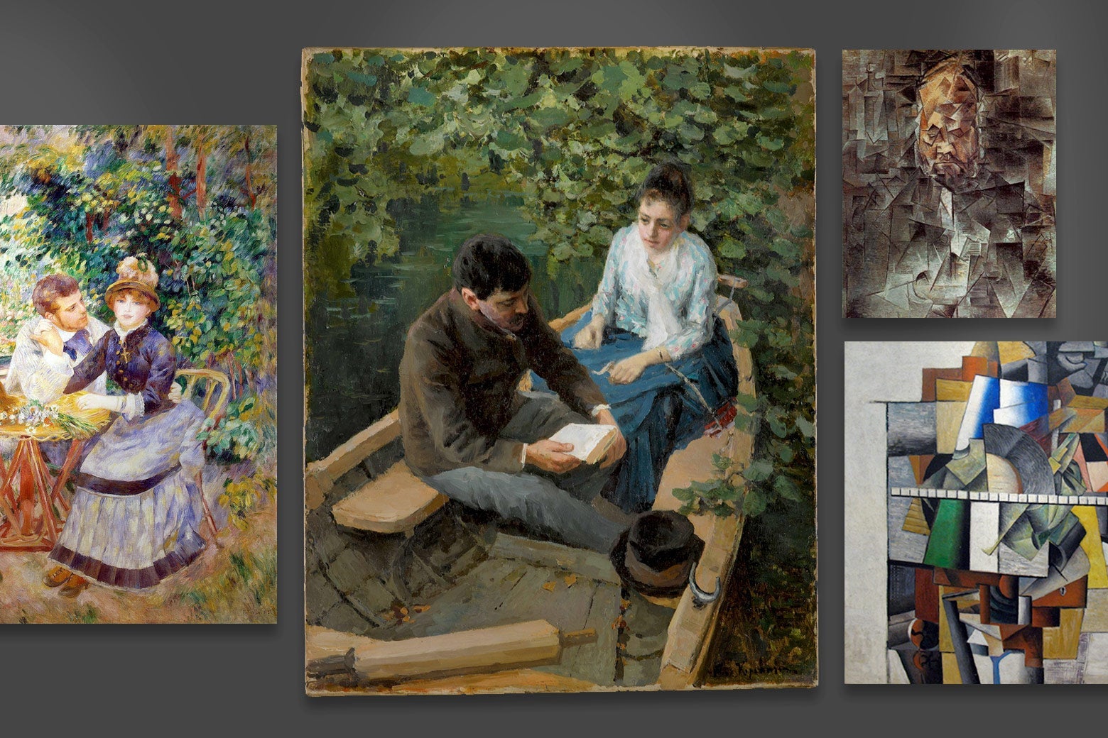 Collage of Morozov Collection paintings