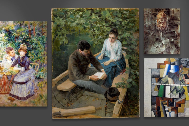 Collage of Morozov Collection paintings