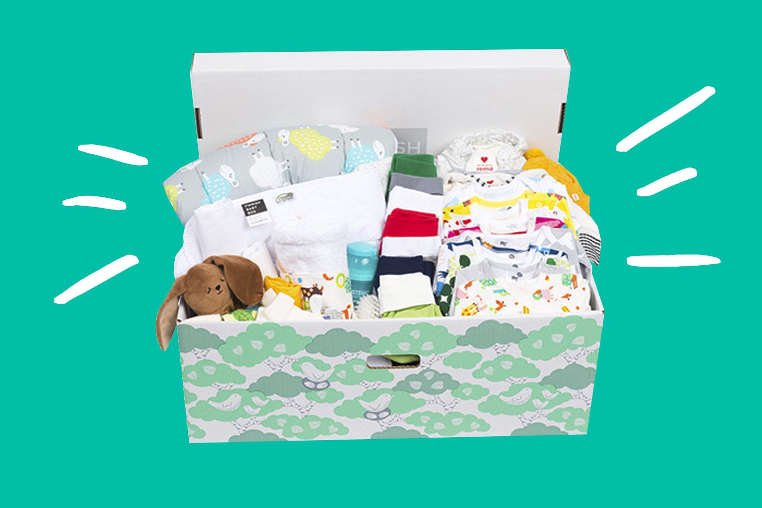 How I fell in love with (a bougie knockoff of) the Finnish baby box.