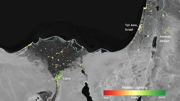 The Middle East, seen by Suomi during Ramadan