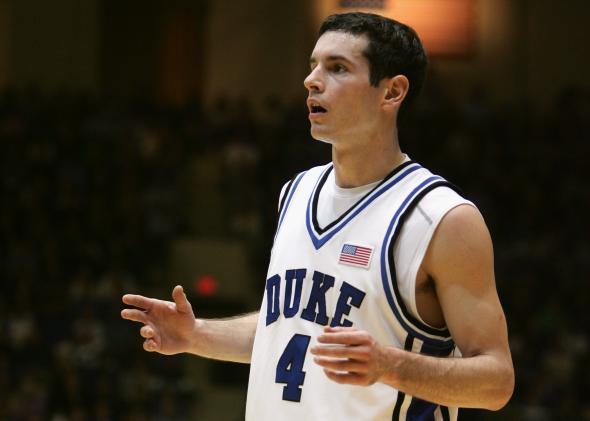 J.J. Redick #4 of the Duke University Blue Devils