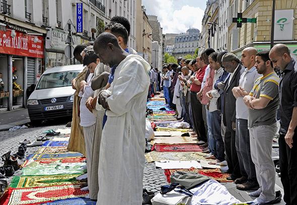 Paris, France: Rue des Poissonniers Friday Prayer