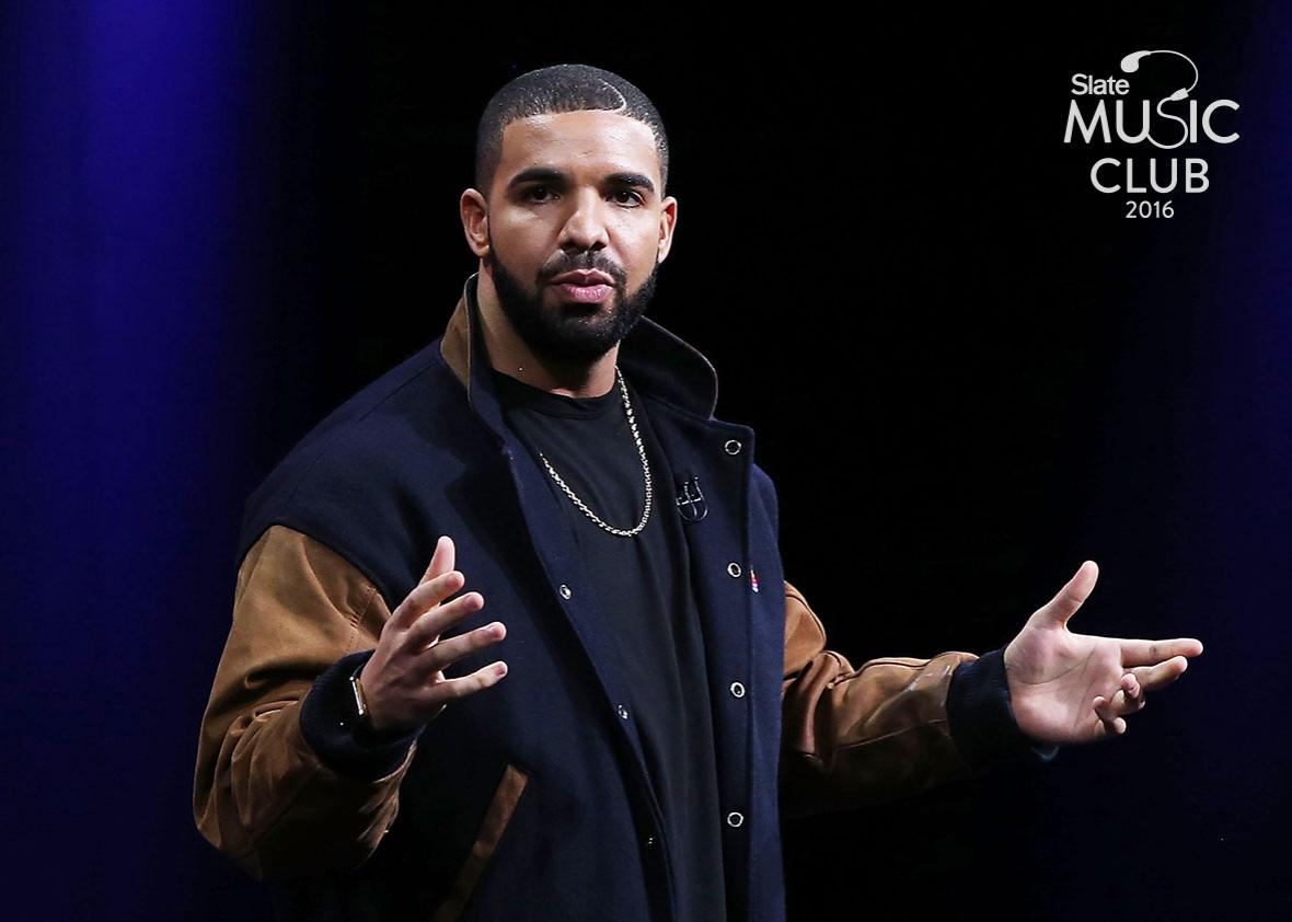 Recording artist Drake speaks about Apple Music during the Apple WWDC on June 8, 2015 in San Francisco, California. 