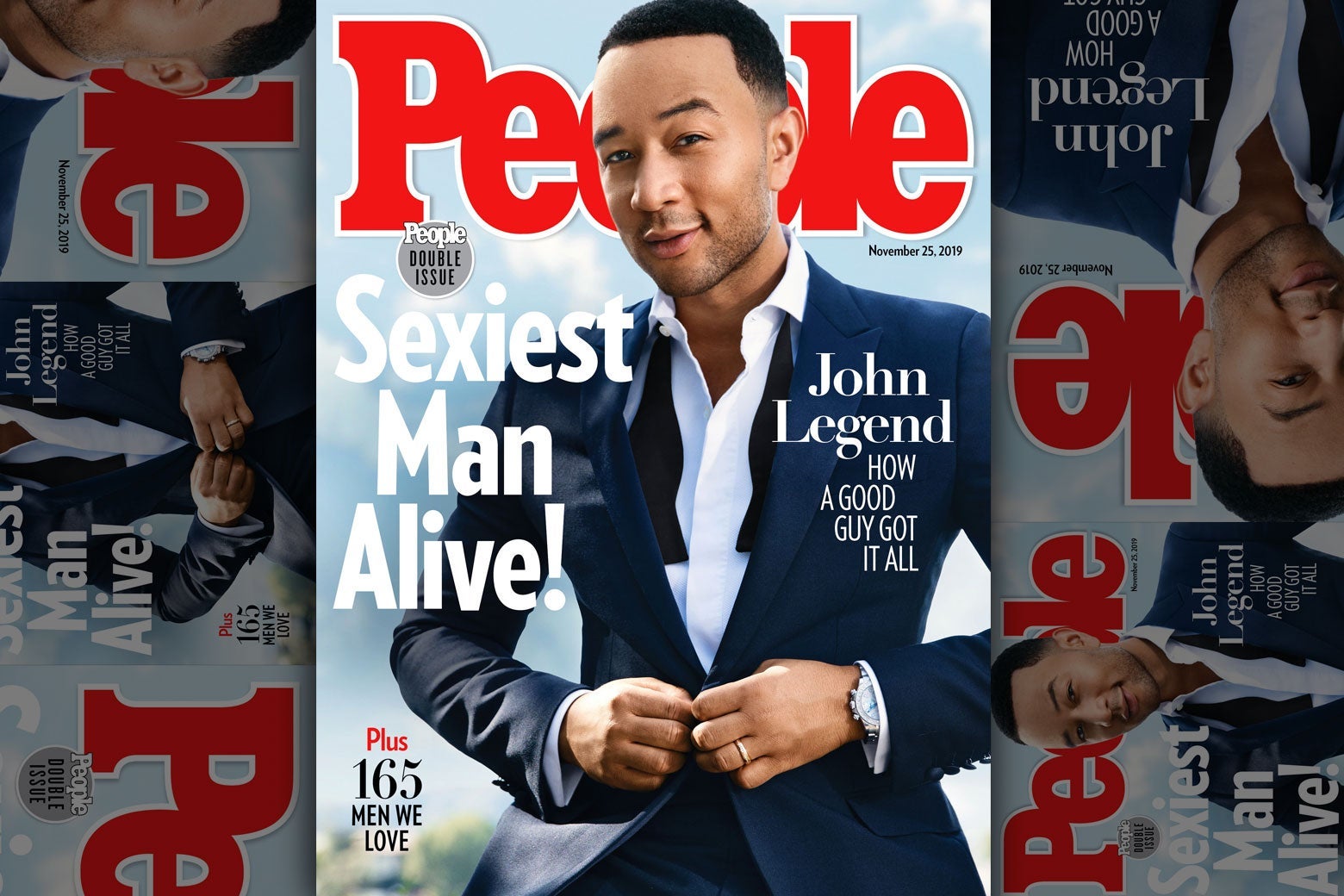 John Legend as Sexiest Man Alive on the cover of People magazine.