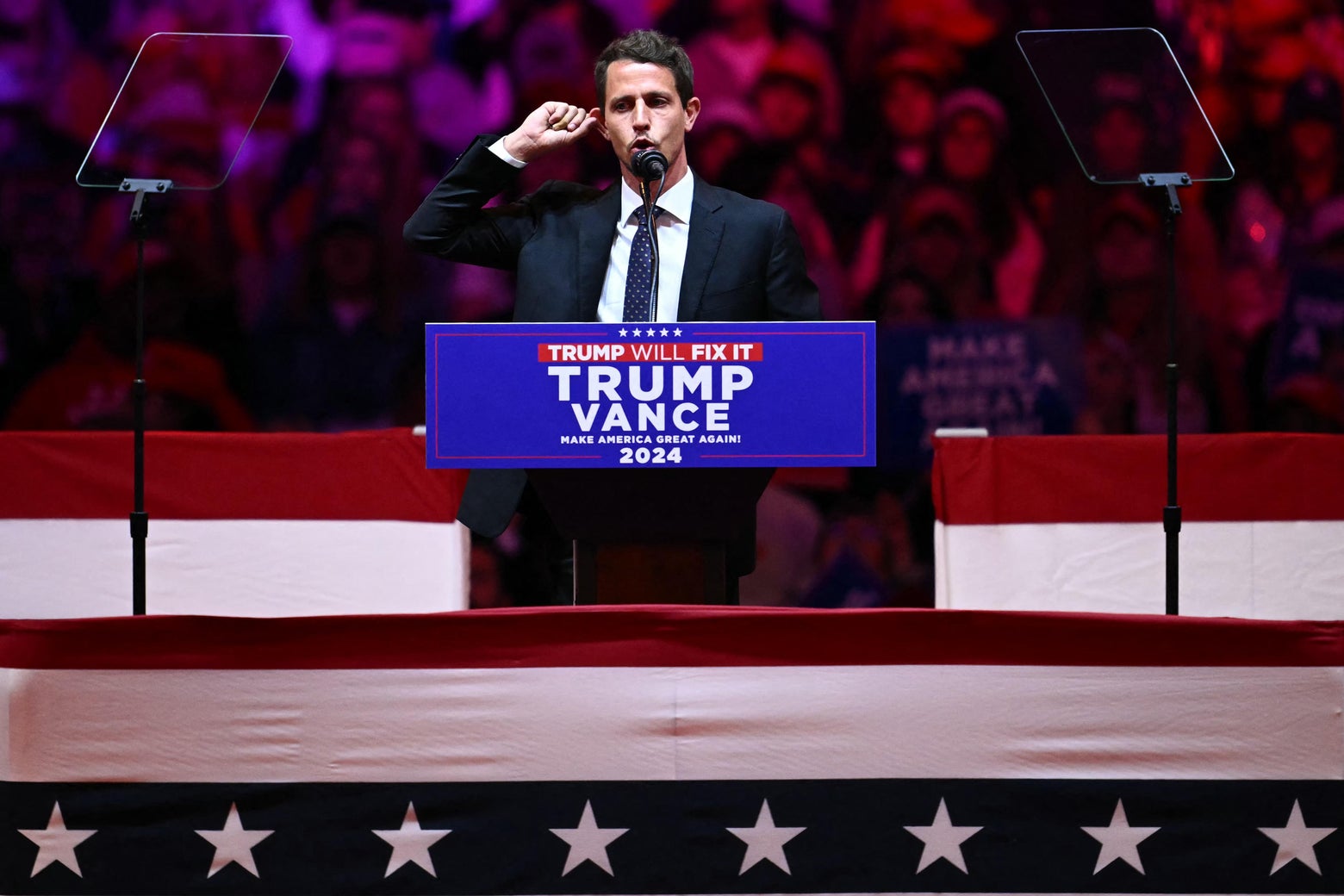 Tony Hinchcliffe Trump rally joke: A Puerto Rican swing-state voter reacts to the controversy.