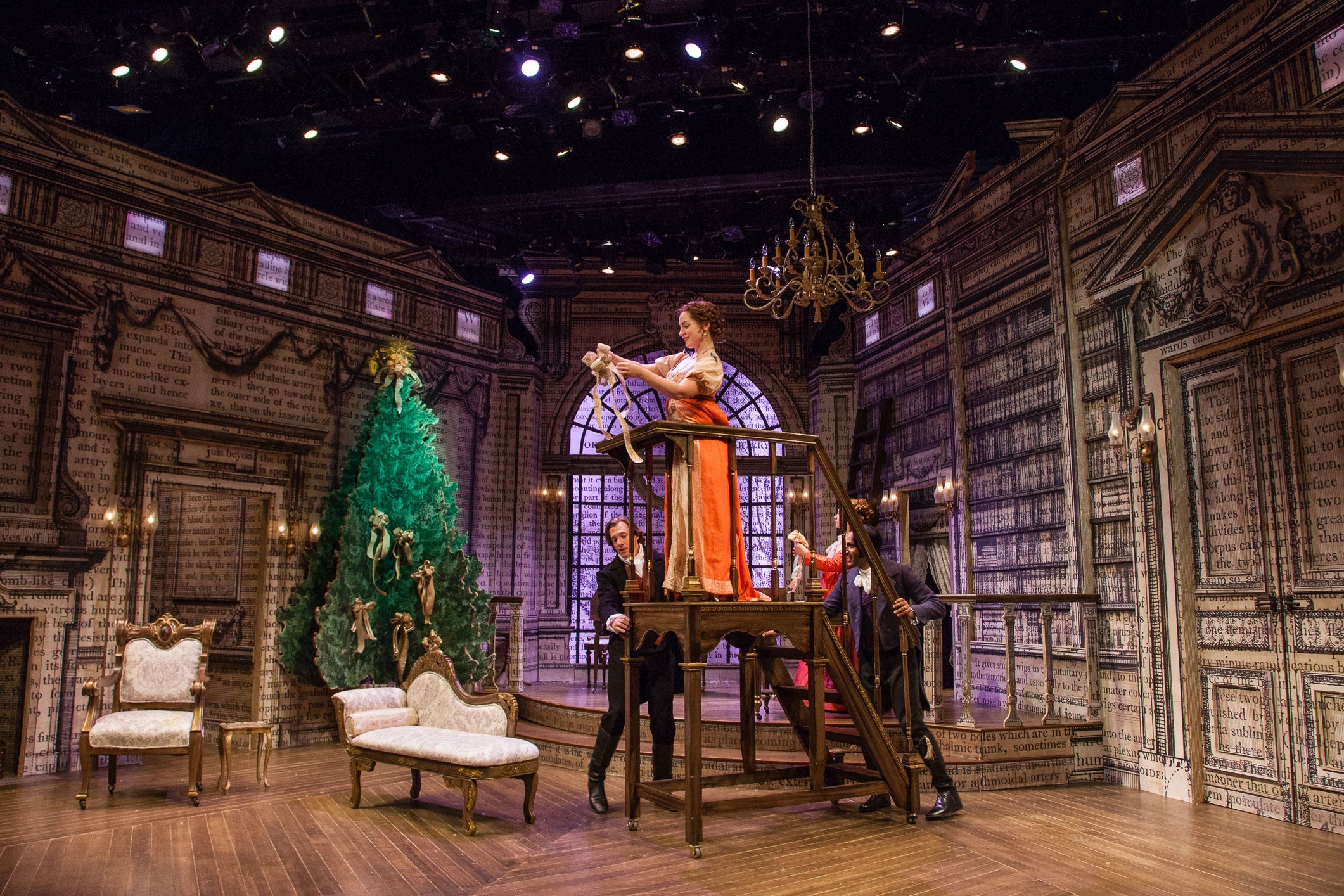 A production of Miss Bennet: Christmas at Pemberley.
