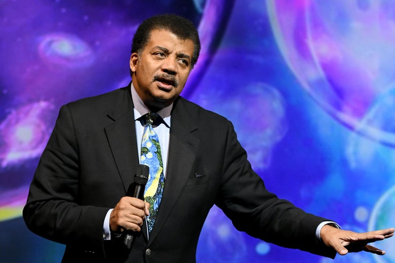 Astrophysicist Neil deGrasse Tyson speaks onstage during a conference on October 23, 2018 in New York City.
