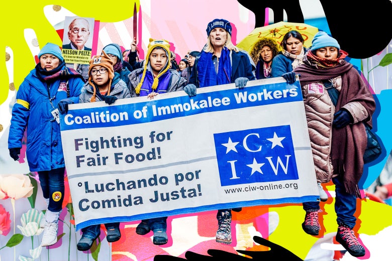 Workers from the Coalition of Immokalee Workers.