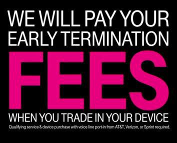 T-Mobile offer to pay ETFs