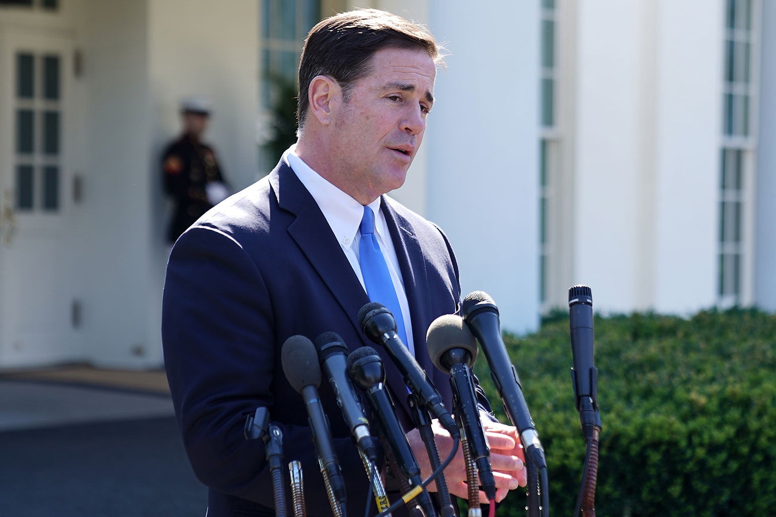 Arizona Gov. Doug Ducey at the White House in April 2019.
