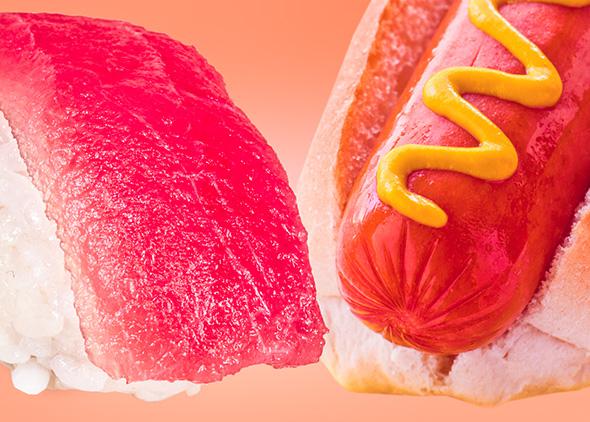 Sushi or hot dog?