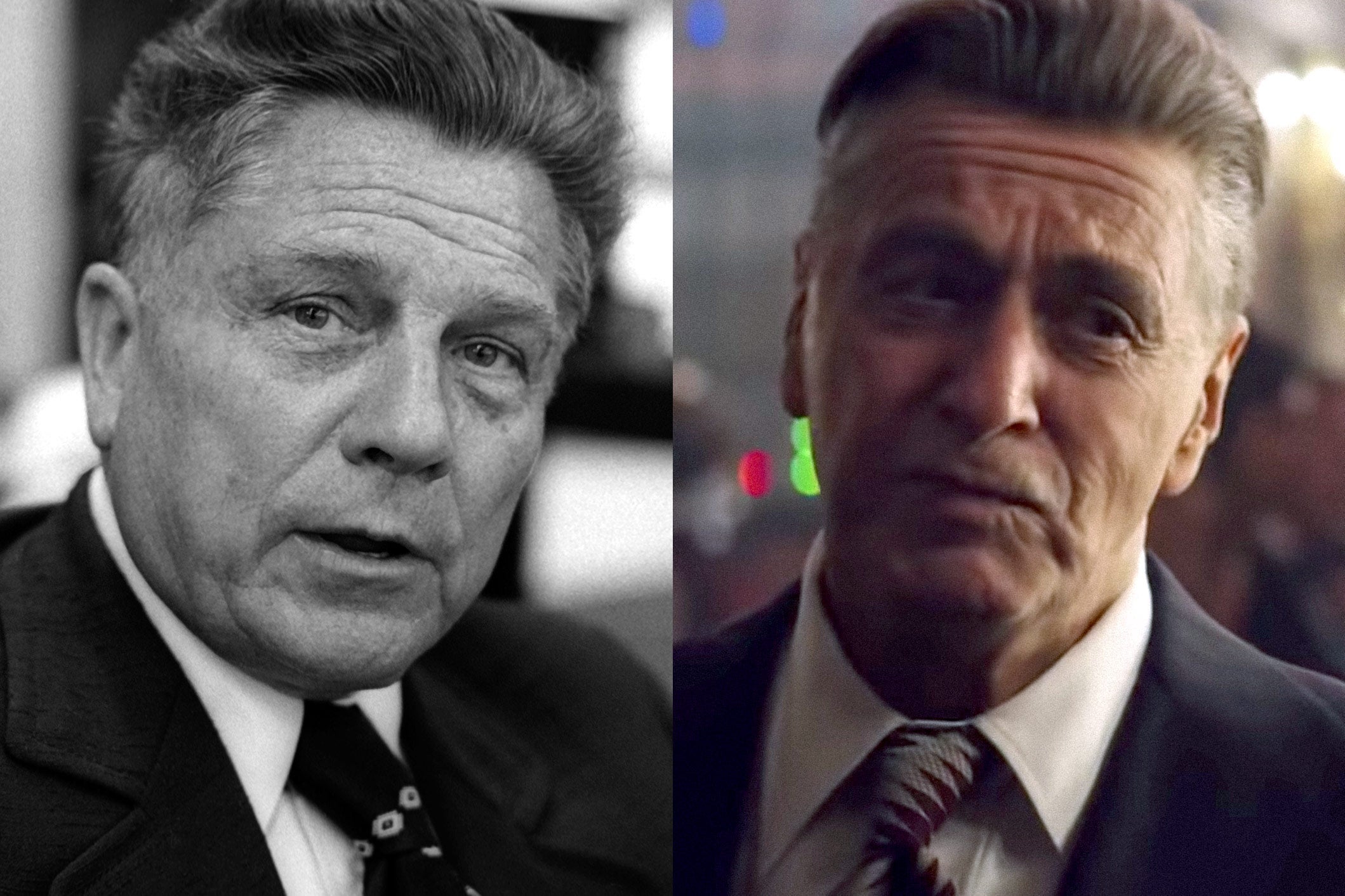 Jimmy Hoffa and Al Pacino as Jimmy Hoffa.