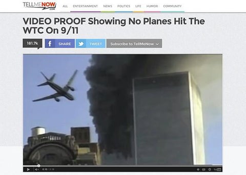 Conspiracy videos of 9/11 on Facebook: People should be responsible for