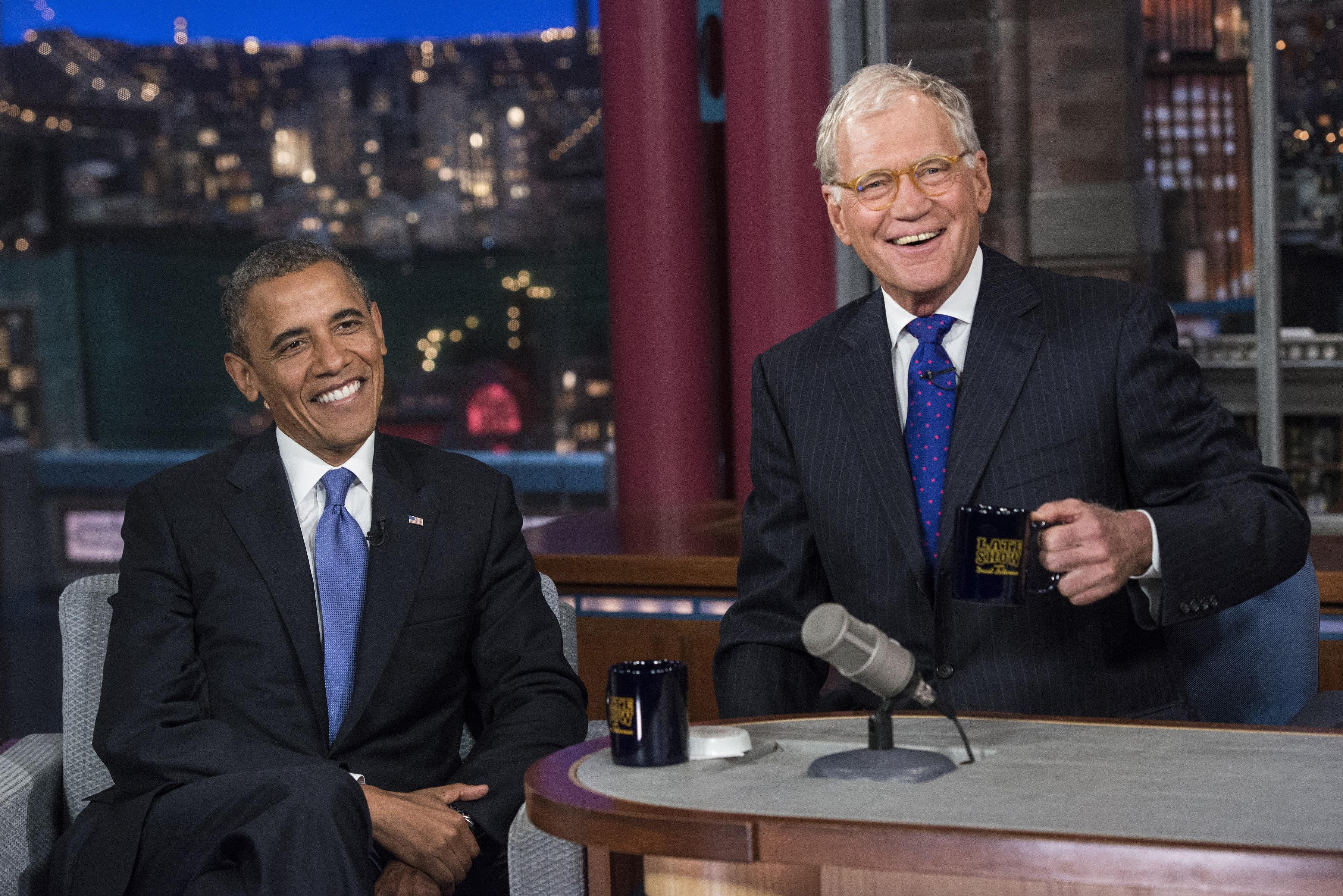 David Letterman hosts The Late Show