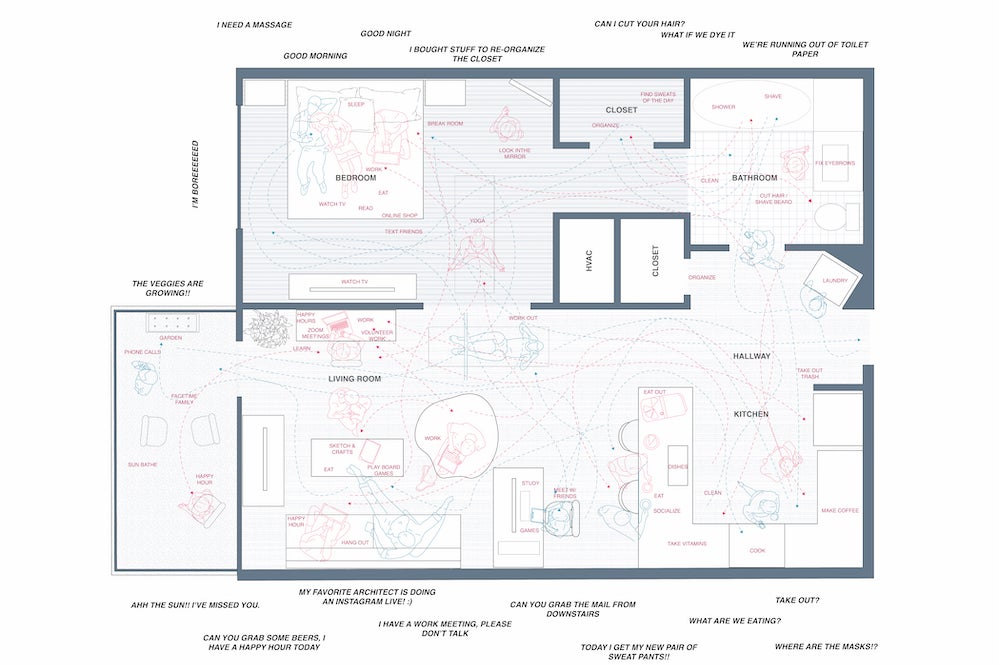 A map of a home.