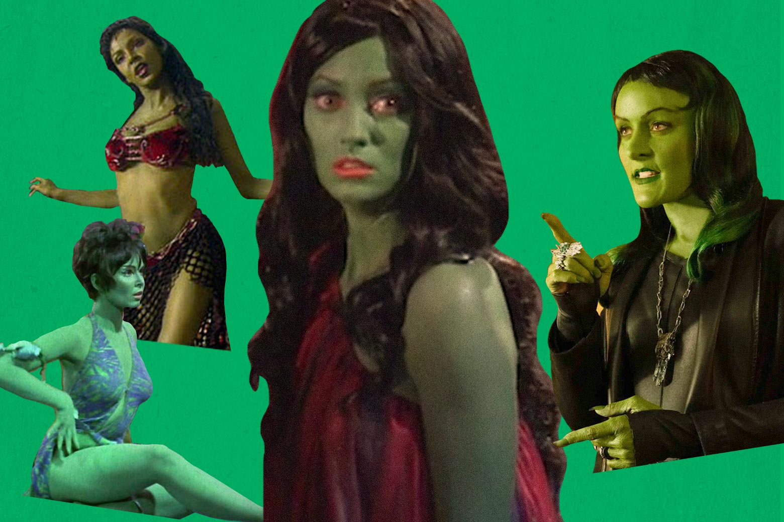 Janet Kidder as Osyraa, Yvonne Craig as Marta, Orion Slave Girls, and Star Trek Continues Lolani, a victim of the Orion slave trade.