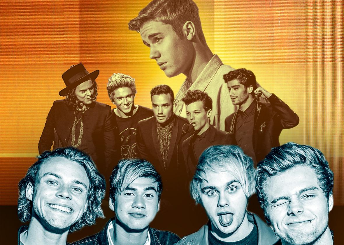Justin Bieber, One Direction 5 Seconds of Summer.