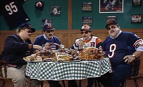Still from the classic SNL sketch “Bill Swerski’s Super Fans,” who were speaking in Northern Cities accents.
