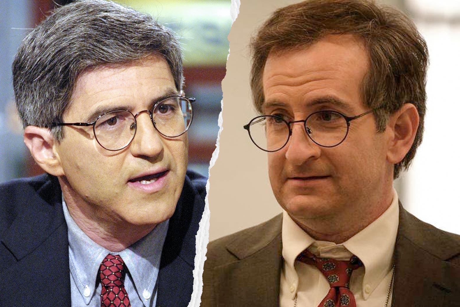 Michael Isikoff, and Danny Jacobs as Michael Isikoff in Impeachment: American Crime Story.