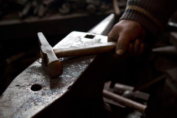 A Blacksmith's hammer.