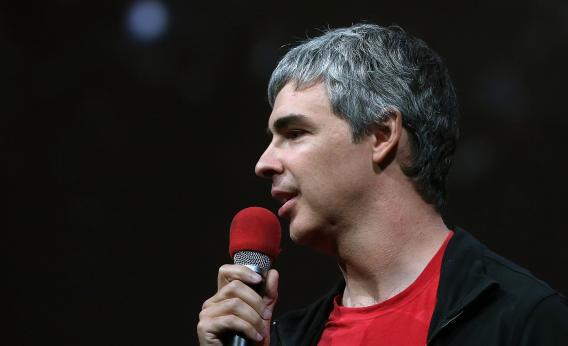 Larry Page, Google co-founder and CEO, speaks during the opening keynote at the Google I/O developers conference at the Moscone Center on May 15, 2013, in San Francisco.