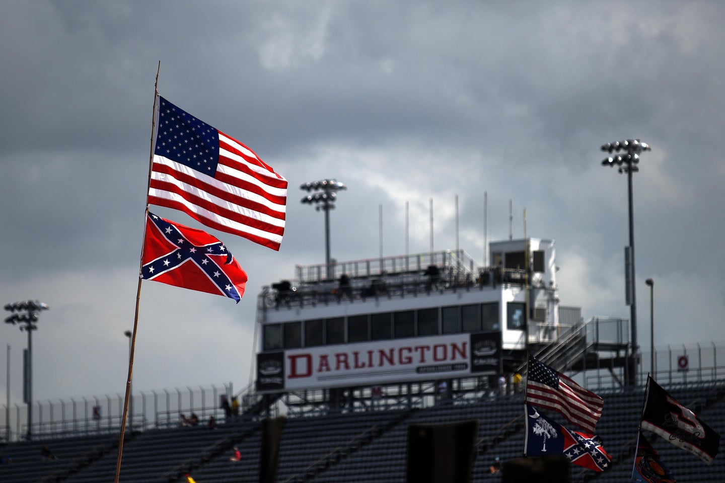 NASCAR bans Confederate flag from races.