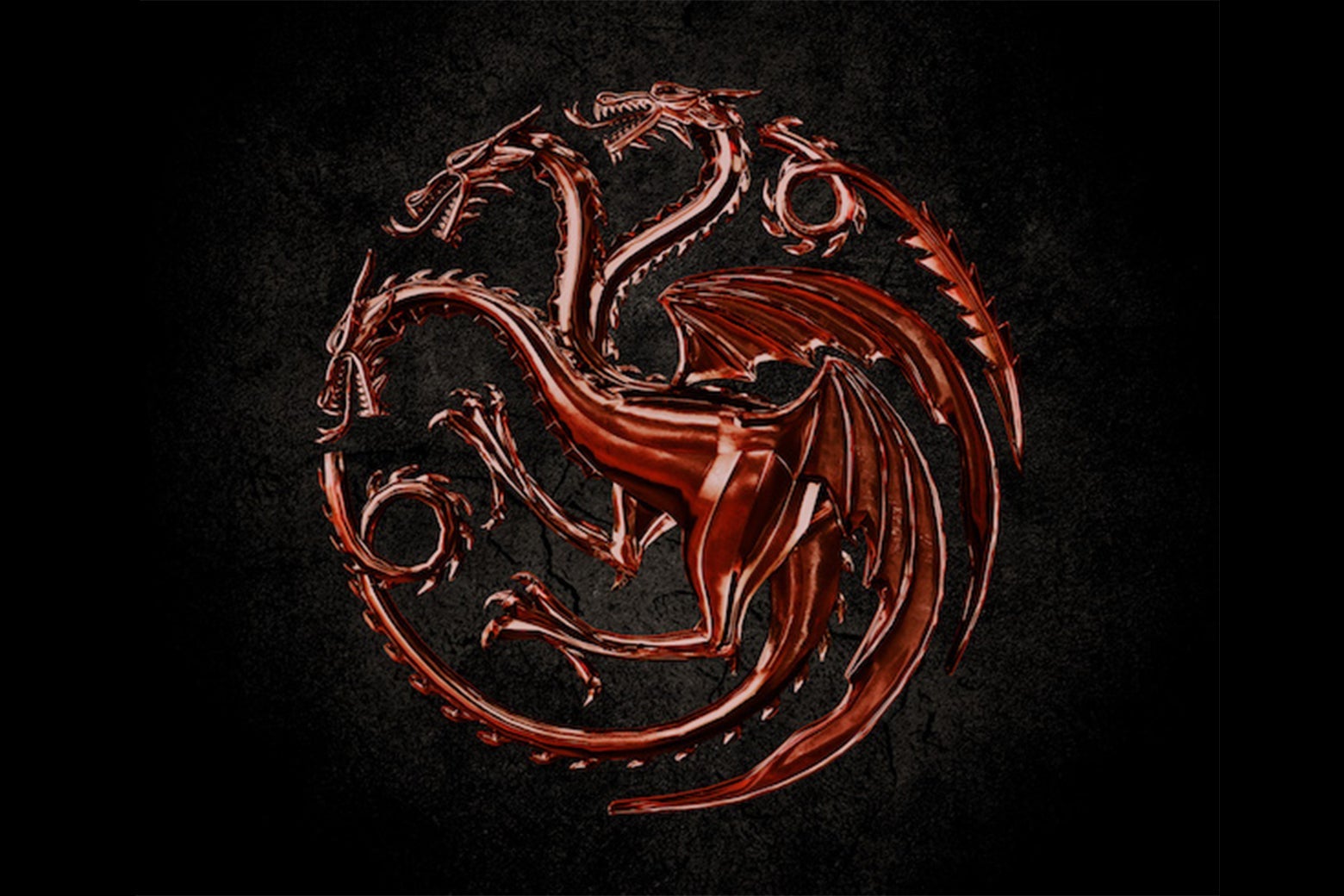 The seal of House Targaryen from Game of Thrones, a three-headed dragon.