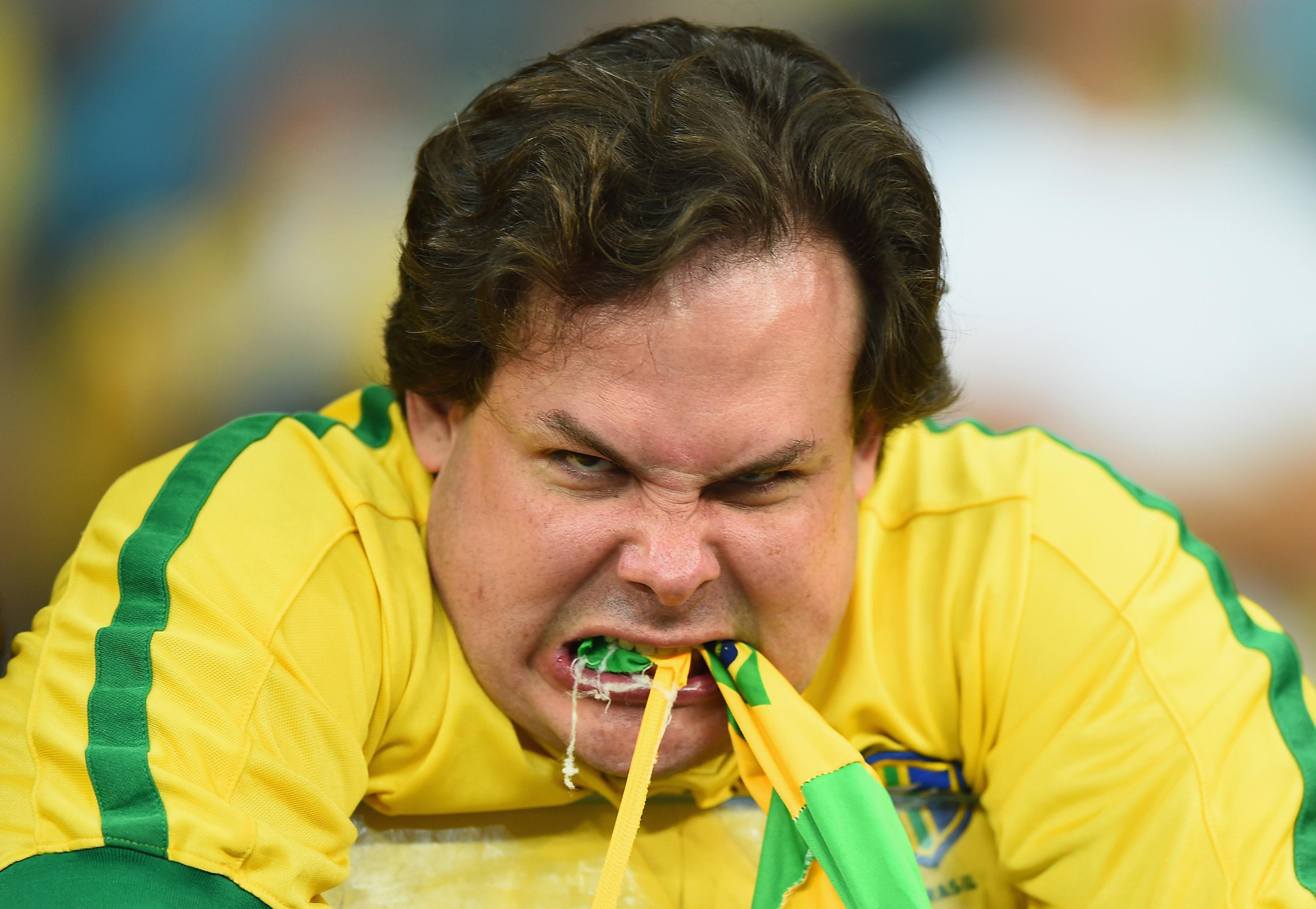 photos: Brazilian fans very, sad.