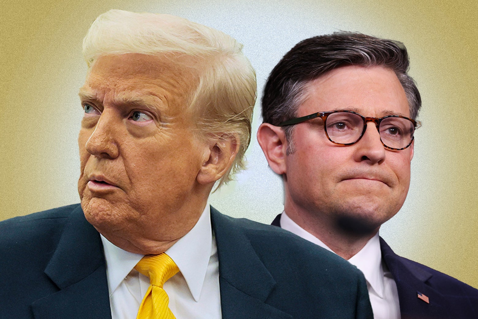 Donald Trump and Mike Johnson