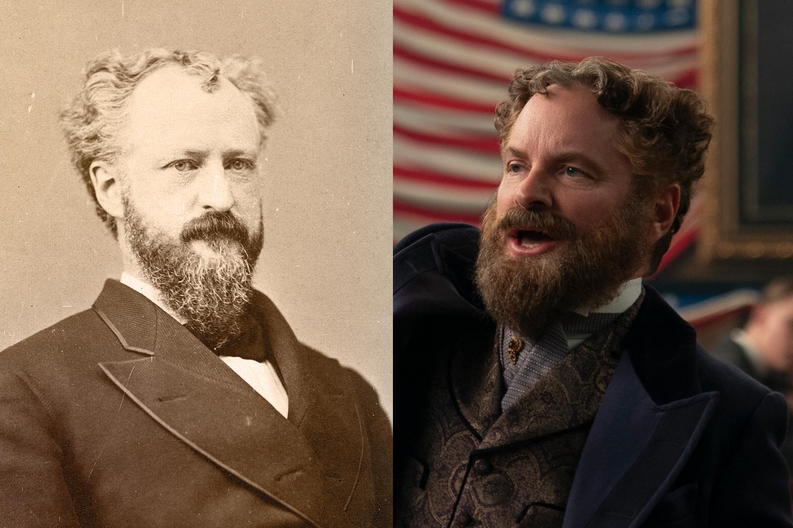 Roscoe Conkling ve Shea Whigham.