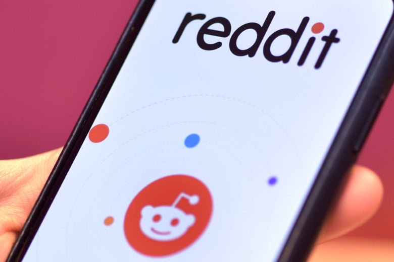 The Reddit logo displayed on a phone screen