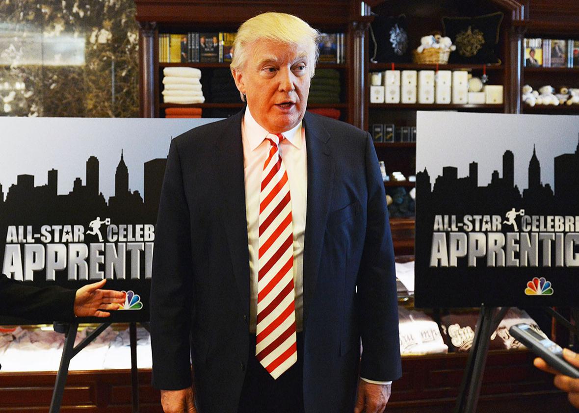 Donald Trump attends the "All-Star Celebrity Apprentice" Red Carpet Event at Trump Tower on April 16, 2013 in New York City.