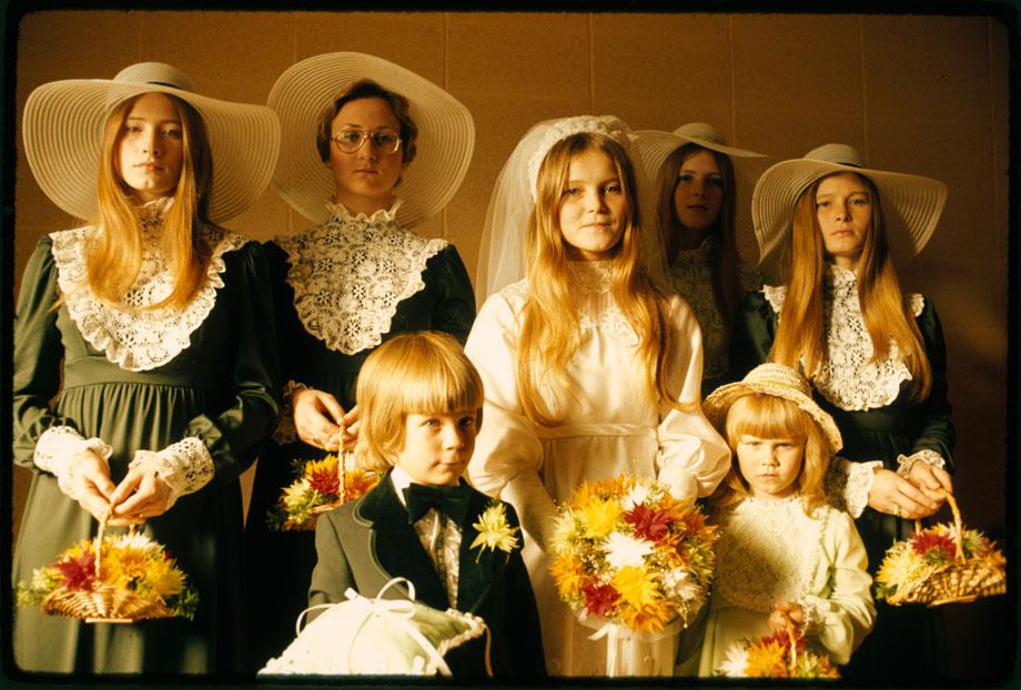 Photograph of a bride and her attendants in New Ulm, Minnesota.” Art Hanson, New Ulm, Minnesota, October 1974