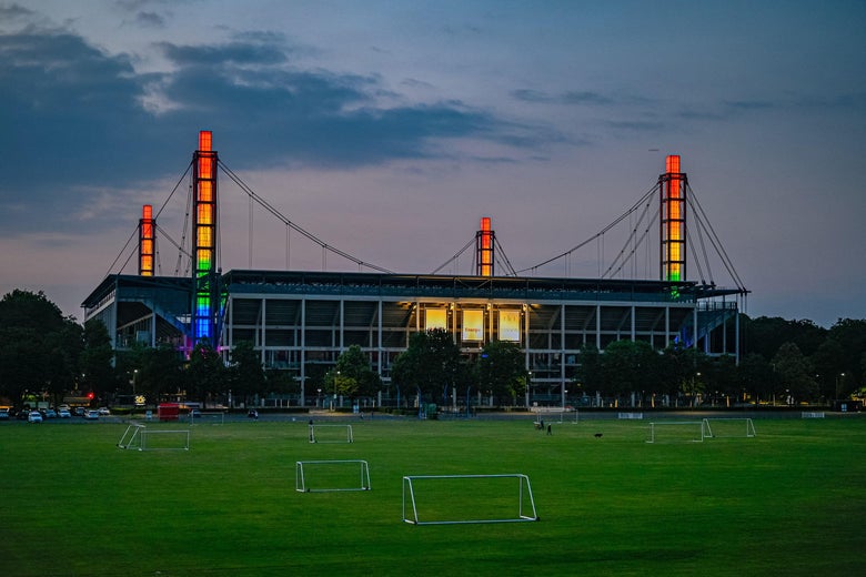 The Euro Soccer Tournament Has Been Thrown Into Chaos by Rainbow Lights The Euro Soccer Tournament Has Been Thrown Into Chaos by Rainbow Lights