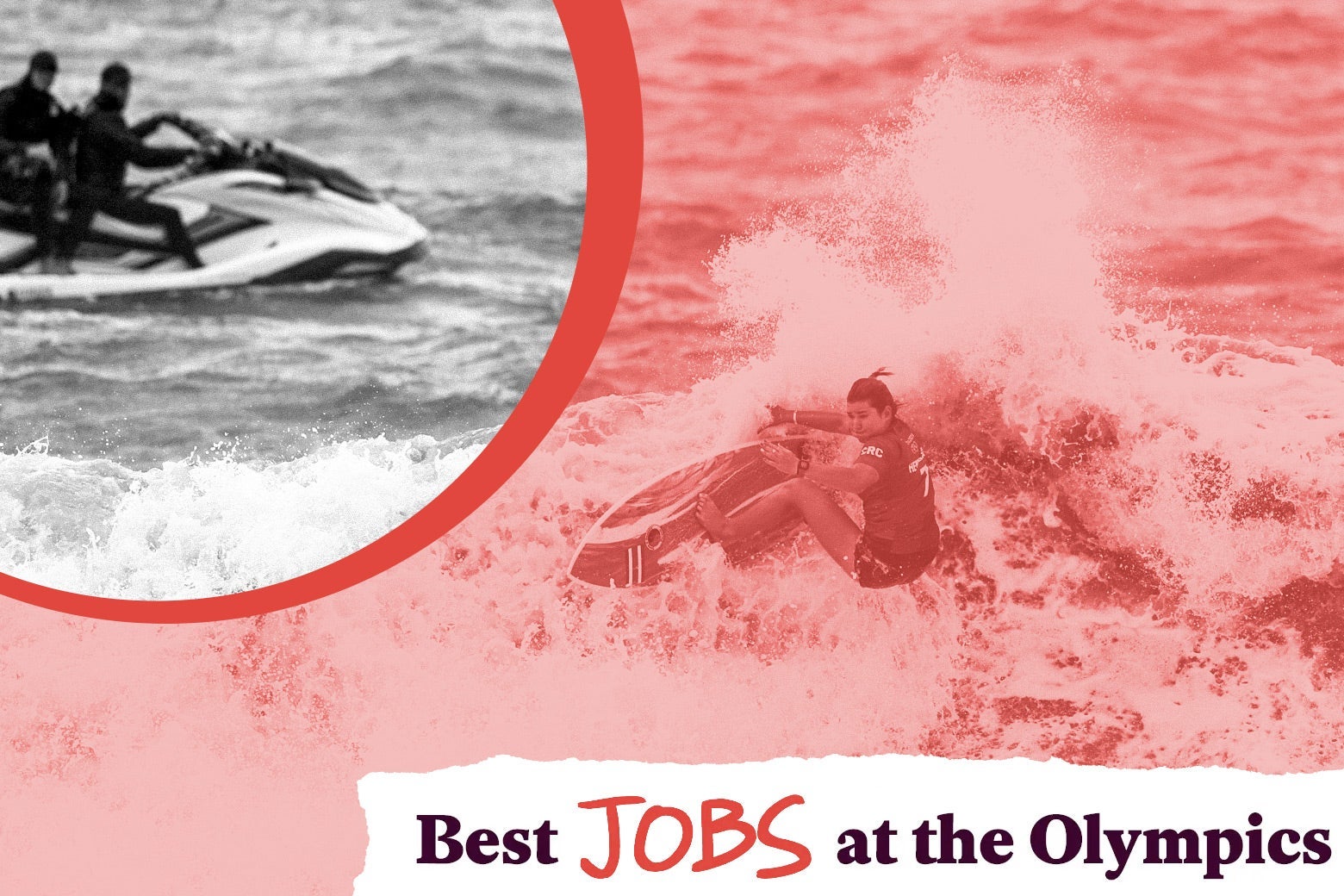 Tokyo Olympics best job surfing jetski guy.