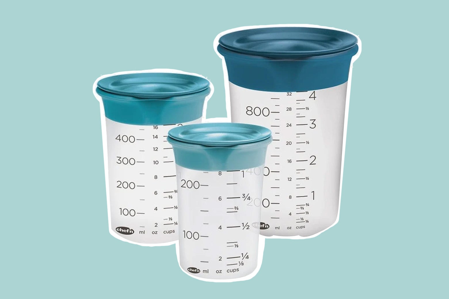 Photo of three measuring beakers