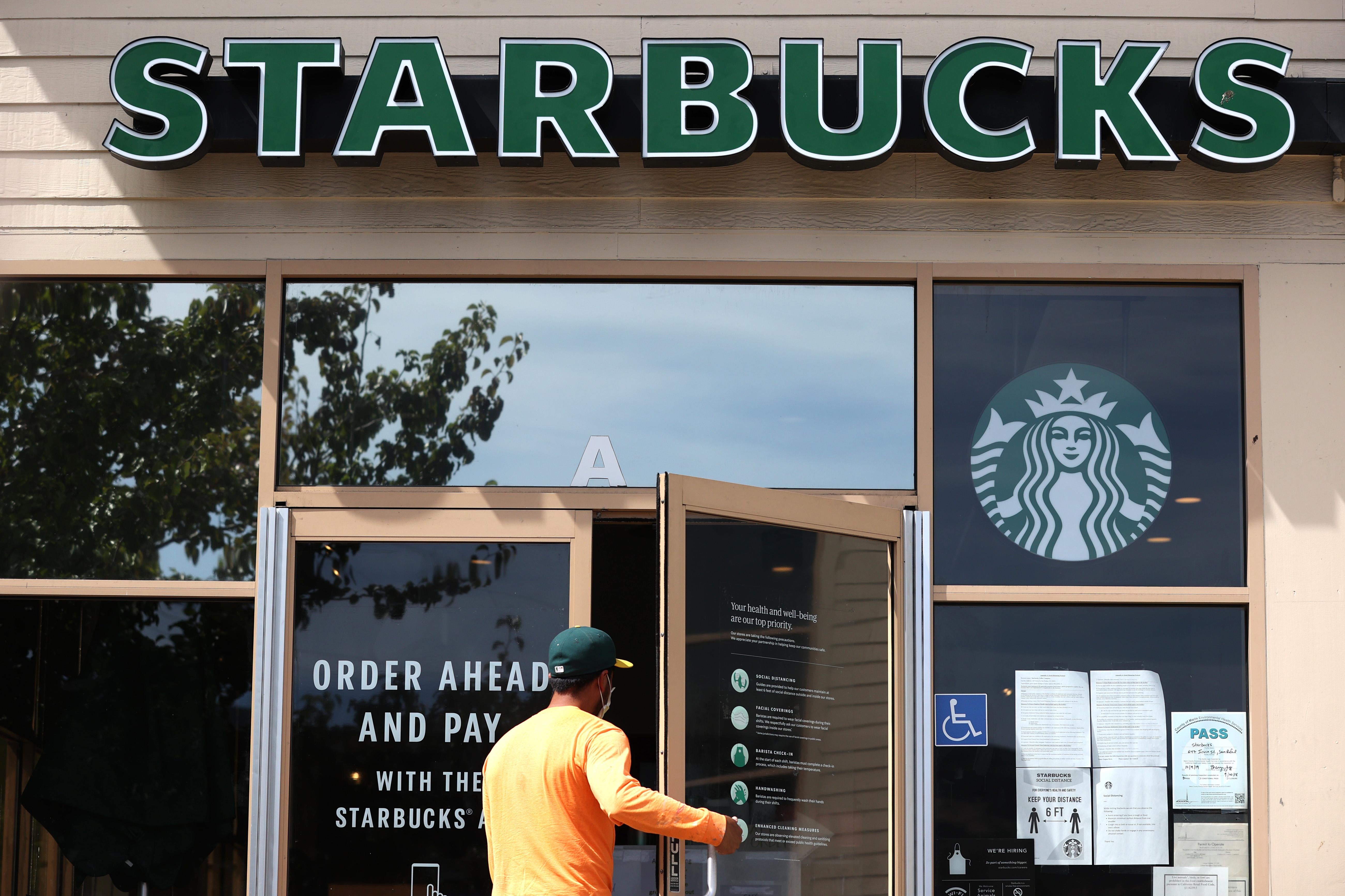 Starbucks plans to close 400 stores in North America.