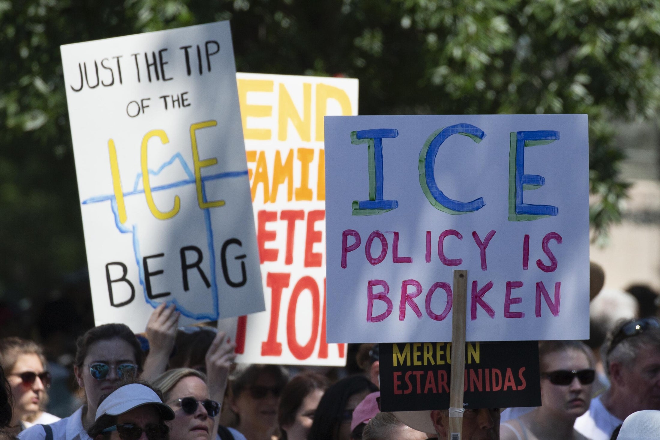 Best signs from the national zero policy immigration protests.