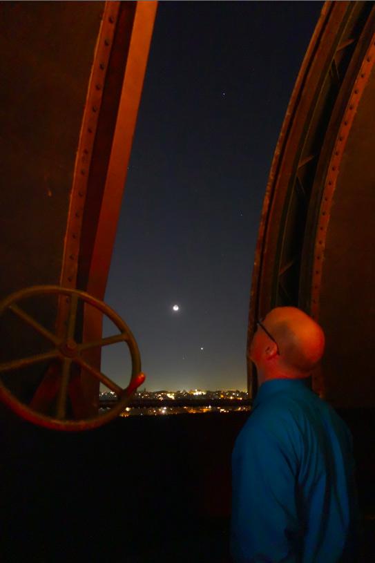 Phil Plait, the Moon, and Venus over Australia
