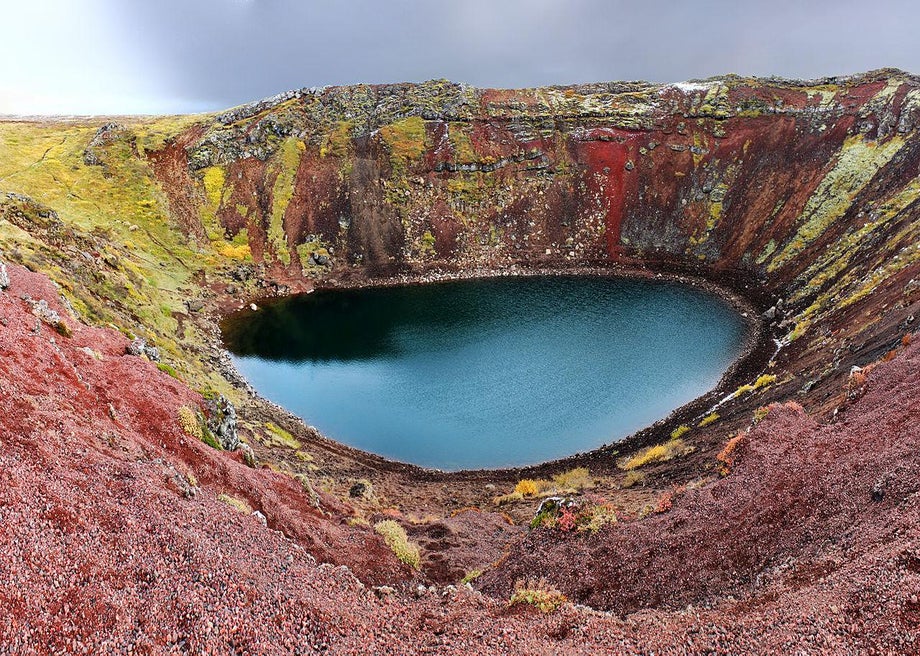 Inside the Crater That Leaks Neon Blue 'Lava