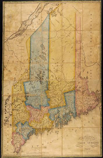 A Map of the State of Maine from the Latest and best Authorities. By Moses Greenleaf Esq. 1820.