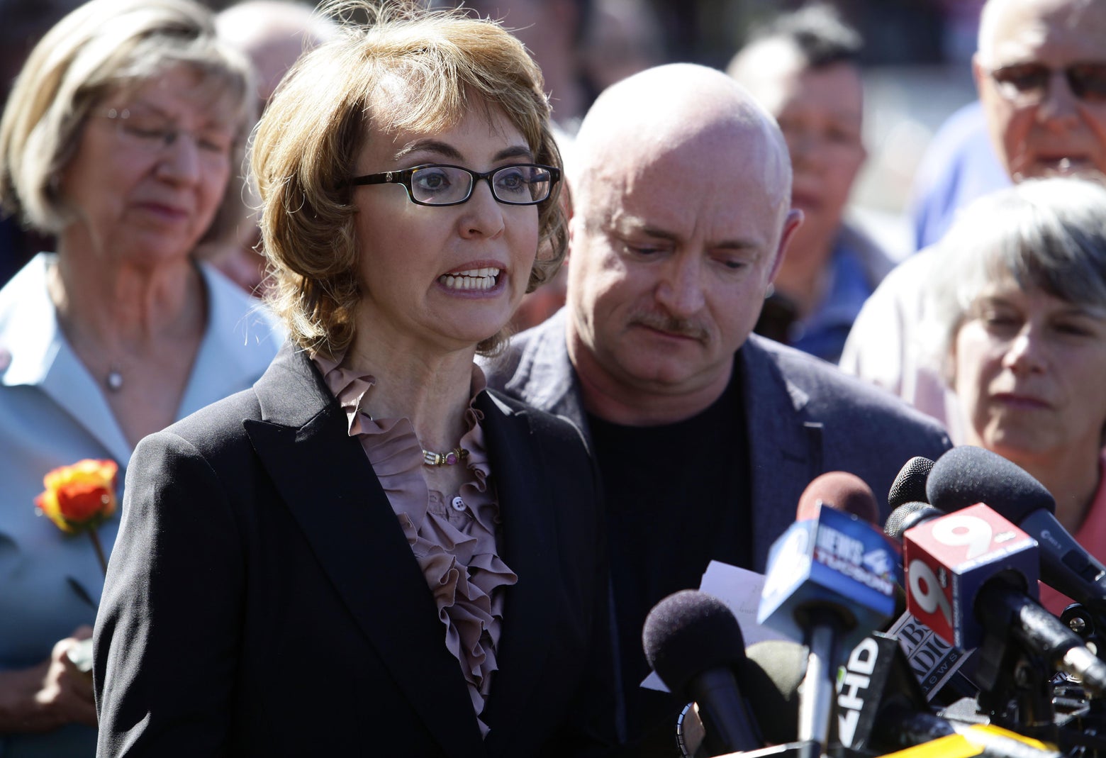 Gabby Giffords launches new gun control campaign by shooting a gun