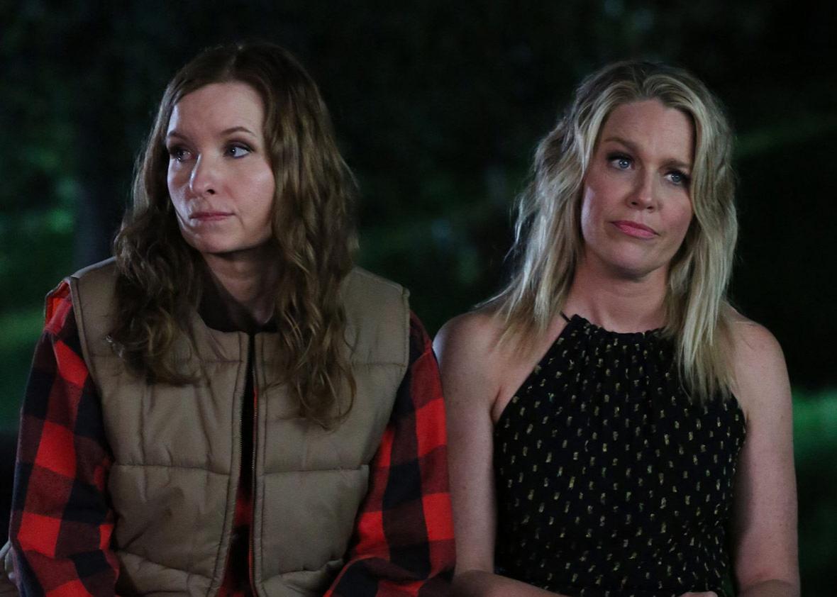 Lennon Parham and Jessica St. Clair in the third season of Playing House