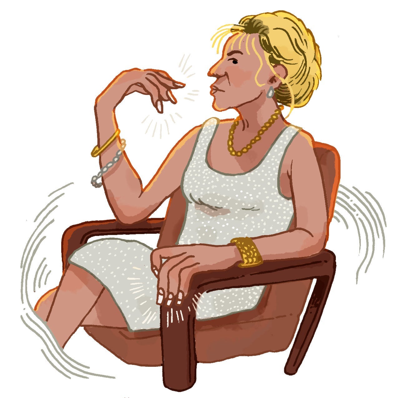 Illustration of Carmela Soprano.