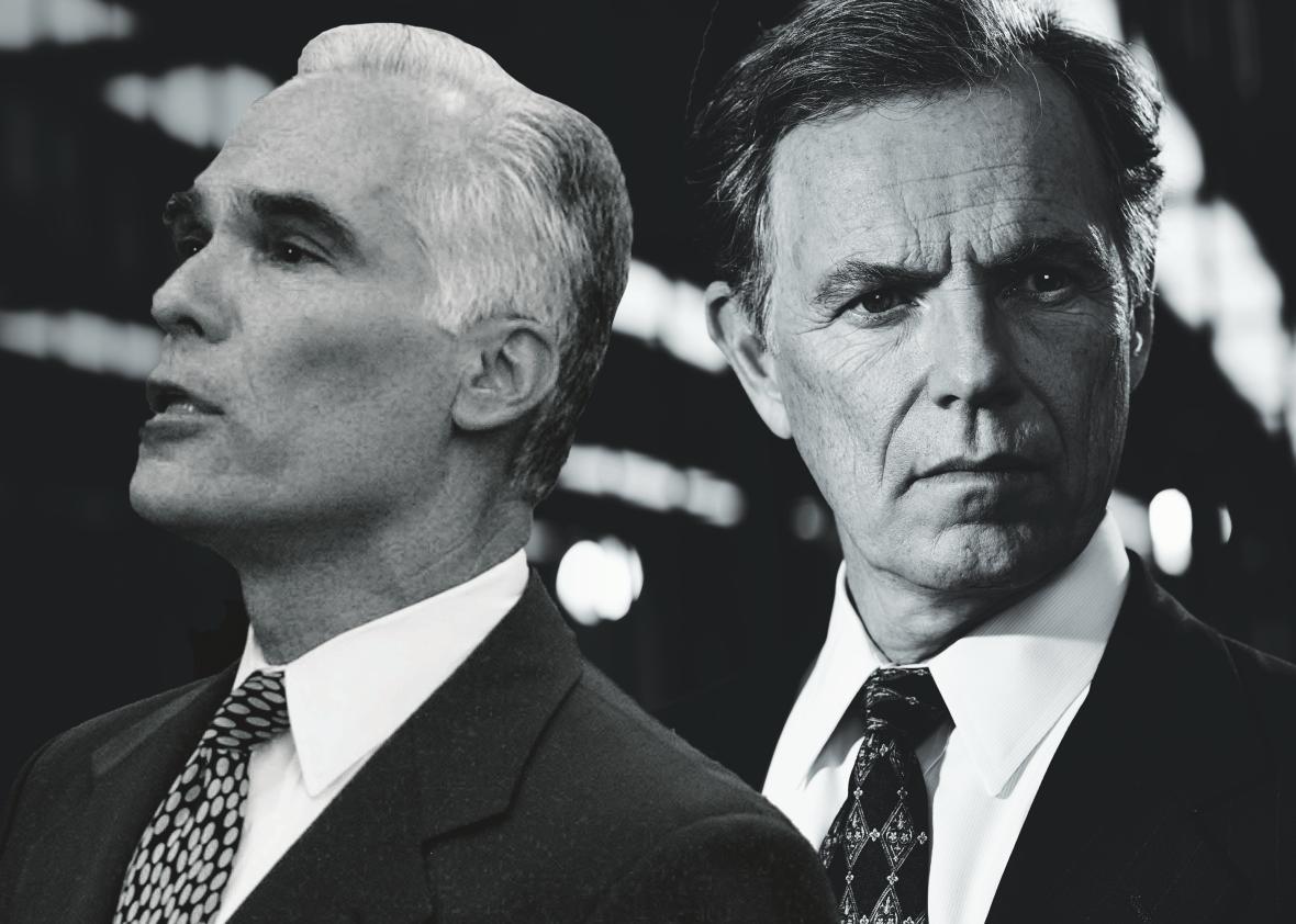 Bruce Greenwood and Gil Garcetti.