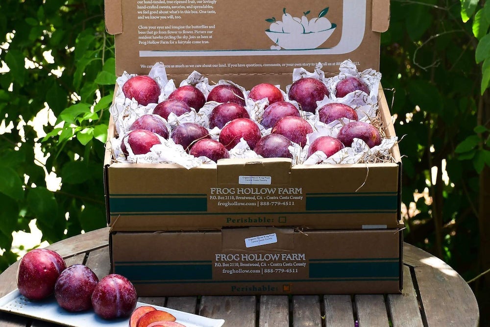 Frog Hollow Farm Fresh Fruit boxes