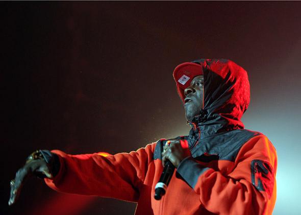 A member of the hip hop band "Public enemy", performs during the 37th edition of 'Le Printemps de Bourges'