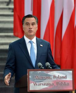 Mitt Romney in Poland.