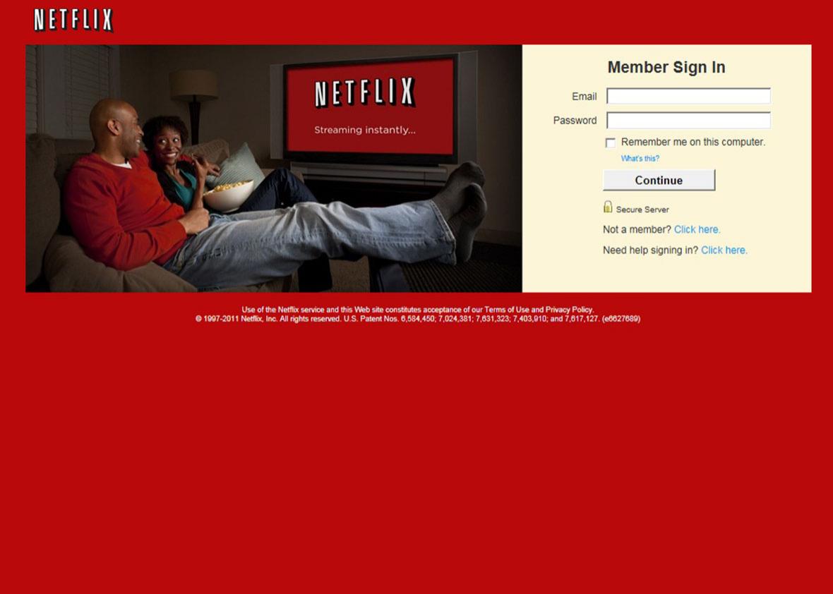 Netflix on Laptop