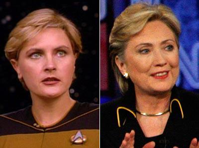 Hillary clinton star trek